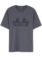 Versace t-shirt en coton à logo imprimé - Gris - thumbnail