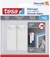 Tesa Klevende Spijker voor Gevoelige Oppervlakken - Sterke hechting - 1KG - 2 stuks