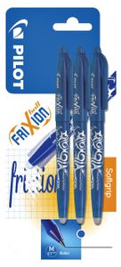 Rollerpen PILOT Frixion blauw 0.35mm blister ÃƒÆ' 3 stuks