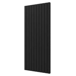 Plieger Designradiator Cavallino Retto Dubbel 1936 Watt Middenaansluiting 180x75,4 cm Donkergrijs Structuur