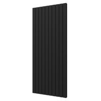 Plieger Designradiator Cavallino Retto Dubbel 1936 Watt Middenaansluiting 180x75,4 cm Donkergrijs Structuur - thumbnail