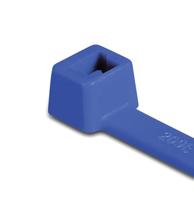Hellermann Tyton 111-00659 Hoge temperatuur Cable Tie, 10,2 cm lang, 8,2 kg treksterkte, Ethyleentetrafluorethyleen, Blauw (100 stuks)