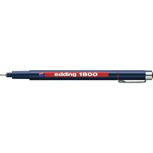 Edding 1800 profipen 0,1 4-180001002 Fineliner Rood 0.25 mm 1 stuk(s)