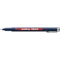 Edding 1800 profipen 0,1 4-180001002 Fineliner Rood 0.25 mm 1 stuk(s) - thumbnail