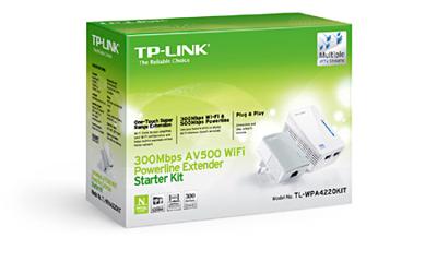 TP-LINK TL-WPA4220KIT PowerLine-netwerkadapter 300 Mbit/s Ethernet LAN Wi-Fi
