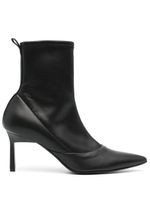 Calvin Klein bottines en cuir 75 mm - Noir