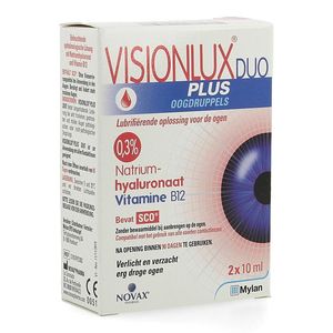 Visionlux Plus Oogdruppels Duo Fl 2 X 10ml