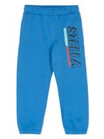 Stella McCartney Kids pantalon de jogging en coton à logo imprimé - Bleu - thumbnail