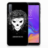 Silicone Back Case Samsung Galaxy A7 (2018) Skull Hair - thumbnail