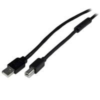 .com 20 m actieve USB 2.0 A-naar-B-kabel - MM - USB-kabel - USB type B (M) naar USB (M) - USB 2.0 - 20 m - zwart