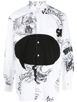 Comme Des Garçons Shirt chemise à imprimé graphique - Blanc