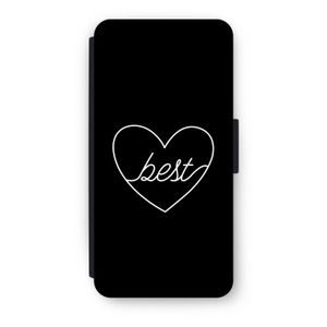 Best heart black: iPhone 7 Flip Hoesje