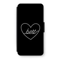 Best heart black: iPhone 7 Flip Hoesje - thumbnail