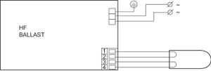 Philips Lighting Fluorescentielampen Elektronisch voorschakelapparaat 42 W (1 x 42 W)