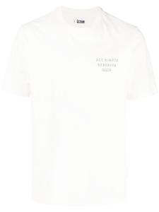 izzue t-shirt en coton à imprimé graphique - Blanc