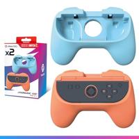 Oniverse Gripset compatibel met Nintendo Switch 2 - Set van 2 Comfort Grips voor Joy Con, Accessoires voor Switch 2, Ergonomische Grips, Oranje en Blauw