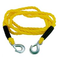 Sleepkabel 5 ton 3 meter 18mm geel in zipperbag