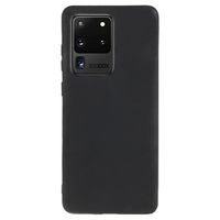 Anti-Vingerafdruk Mat Samsung Galaxy S20 Ultra TPU Hoesje - Zwart - thumbnail