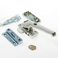 Raamsluiting AXA 3320 aluminium F2 (champagne) rechts opbouwsluitkom