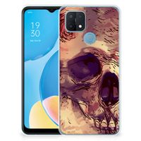 Silicone Back Case OPPO A15 Skullhead