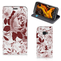 Bookcase Samsung Galaxy Xcover 4s Watercolor Flowers - thumbnail