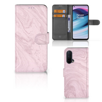 OnePlus Nord CE 5G Bookcase Marble Pink - Origineel Cadeau Vriendin - thumbnail