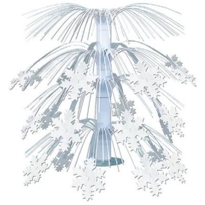 Tafeldecoratie met sneeuwvlokken luxe