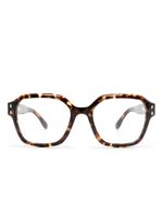 Isabel Marant Eyewear lunettes de vue carrées à effet écailles de tortue - Marron - thumbnail