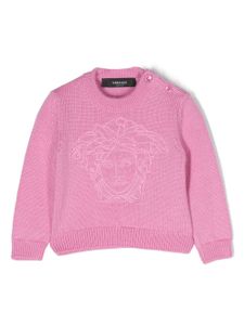 Versace Kids pull à motif Medusa Head brodé - Rose