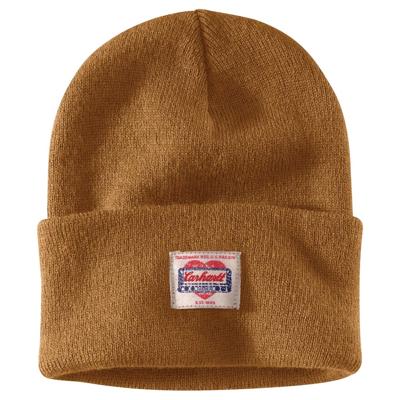 Carhartt Heritage Beanie Bruin Muts Uniseks Carhartt Heritage Beanie Bruin Muts Uniseks