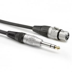 Sommer Cable HBP-XF6S-0900 Audio Adapterkabel [1x Jackplug male 6,3 mm (stereo) - 1x XLR-bus 3-polig] 9.00 m Zwart