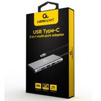 Cablexpert Gmb Usb-c Multi-poort 3-in-1 - thumbnail