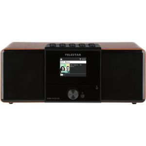 Telestar DIRA S 32i CD Radio/CD-speler DAB+, VHF (FM), Internet DLNA, WiFi, USB, CD, Bluetooth, Internetradio Incl. afstandsbediening Hout (donker)