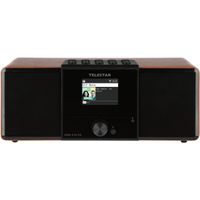 Telestar DIRA S 32i CD Radio/CD-speler DAB+, VHF (FM), Internet DLNA, WiFi, USB, CD, Bluetooth, Internetradio Incl. afstandsbediening Hout (donker) - thumbnail