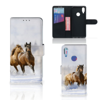 Xiaomi Redmi Note 7 Telefoonhoesje met Pasjes Paarden