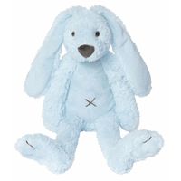 Blauw knuffel konijn 28 cm   -