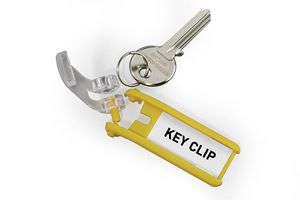 Durable 195704 Key Clip - 1957 Sleutelhanger Geel 6 stuk(s)