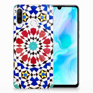 Huawei P30 Lite TPU Siliconen Hoesje Mozaïek