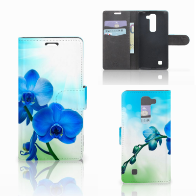 LG Magna | G4C Hoesje Orchidee Blauw - Cadeau voor je Moeder