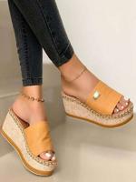 Casual Plain Slide Sandals