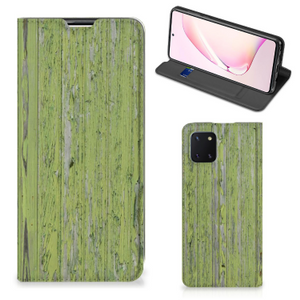 Samsung Galaxy Note 10 Lite Book Wallet Case Green Wood