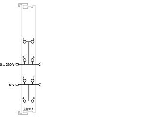 WAGO PLC-potentiaalvoeding 750-614 1 stuk(s)