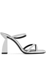 Nodaleto mules Angel A à design métallisé - Argent