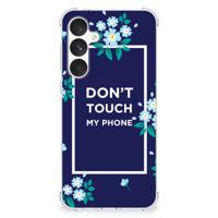 Samsung Galaxy A55 Anti Shock Case Flowers Blue DTMP