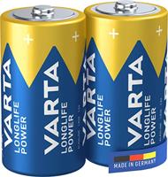 VARTA Longlife Power C Baby LR14 Batterij (verpakking met 2 stuks) Alkaline Batterij - Made in Germany - ideaal voor speelgoed zaklamp CD-speler en andere apparaten op batterijen