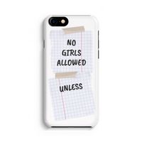 No Girls Allowed Unless: iPhone 8 Volledig Geprint Hoesje