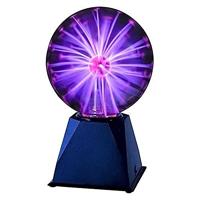 Eurolite Plasma bal 20 cm | plasmabal met geluidsbesturing | paarse lichtstralen binnenin de bal | ingebouwde microfoon | 6 W