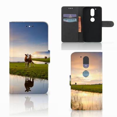 Motorola Moto G4 | G4 Plus Telefoonhoesje met Pasjes Koe Motorola Moto G4 | G4 Plus Telefoonhoesje met Pasjes Koe