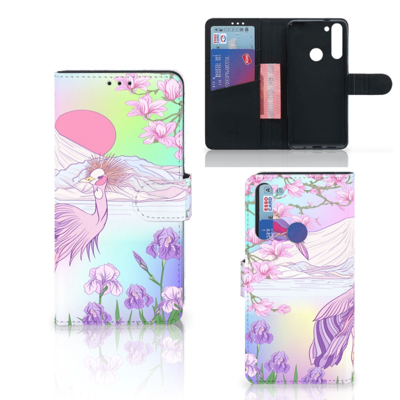 Motorola Moto G8 Telefoonhoesje met Pasjes Bird