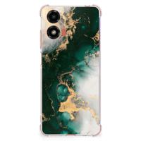 Anti-Shock Hoesje voor Motorola Moto G24 | G24 Power | G04 Marmer Groen